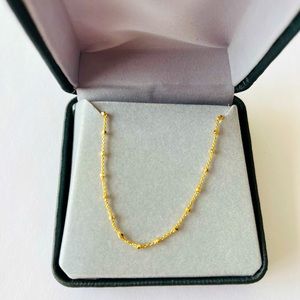 14k solid yellow gold necklace